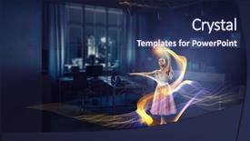  Presentation with ballerina - Cool new theme with pink medis - dreaming to become ballerina mixed backdrop and a  colored foreground