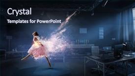  Presentation with ballerina - Audience pleasing theme consisting of pink medis - dreaming to become ballerina mixed backdrop and a  colored foreground