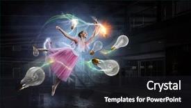  Presentation with ballerina - Slide deck enhanced with pink medis - dreaming to become ballerina mixed background and a  colored foreground