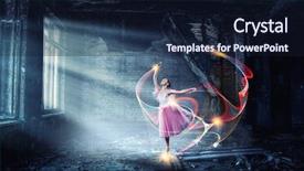  Presentation with ballerina - Amazing PPT theme having pink medis - dreaming to become ballerina mixed backdrop and a wine colored foreground