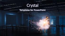  Presentation with ballerina - Slide set with pink medis - dreaming to become ballerina mixed background and a wine colored foreground