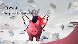  Presentation with work - Presentation theme having pink medis - make your savings work background and a  colored foreground