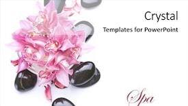 Presentation with spa - Beautiful presentation theme featuring pink orchid - spa backdrop and a white colored foreground