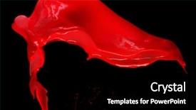  Presentation with pink black - PPT theme enhanced with pink paint splash isolated background and a black colored foreground