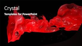  Presentation with pink black - Cool new PPT theme with pink paint splash isolated on black background backdrop and a black colored foreground