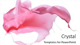  Presentation with splash - Colorful PPT layouts enhanced with pink paint splash isolated backdrop and a white colored foreground