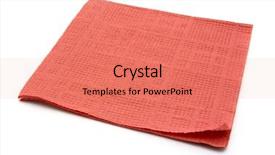  Presentation with napkin - Colorful PPT theme enhanced with pink paper napkin isolated backdrop and a coral colored foreground