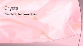  Presentation with pink pearl - Slides with pink-pearl-holographic-wave-fabric background and a pink colored foreground