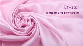  Presentation with pink pearl - Presentation theme enhanced with pink-pearl-wave-silk-fabric background and a lemonade colored foreground