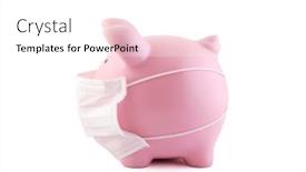  Presentation with banking - Audience pleasing slide deck consisting of pink-piggy-bank-with-protective backdrop and a white colored foreground