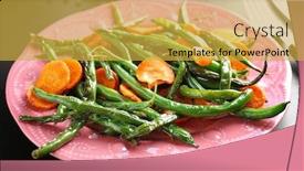  Presentation with pink green - Slides with pink-plate-with-delicious-green background and a yellow colored foreground