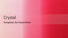  Presentation with fabric - Slide set featuring pink polka dots - fabric texture background background and a coral colored foreground