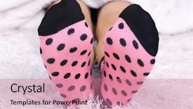  Presentation with socks - Slide set with sioux falls vintage stamp on background and a tawny brown colored foreground