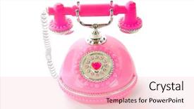  Presentation with princess - Colorful slides enhanced with pink princess phone backdrop and a  colored foreground