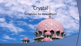  Presentation with malaysia - Audience pleasing slides consisting of pink putrajaya mosque tower malaysia backdrop and a light blue colored foreground