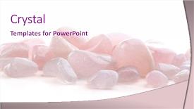  Presentation with pink white - PPT theme having pink quartz pile isolated background and a pink colored foreground