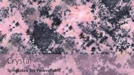  Presentation with mineral - Amazing slide set having pink rhodonite mineral seamless texture macro backdrop and a coral colored foreground
