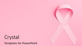  Presentation with pink ribbon - Cool new theme with pink ribbon breast cancer backdrop and a light gray colored foreground