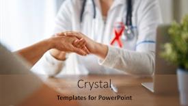  Presentation with pink ribbon breast awareness - Slide set with pink-ribbon-for-breast-cancer background and a  colored foreground