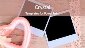  Presentation with treasure map old blank - Slide deck having pink ribbon memory - blank old photos and decorative background and a coral colored foreground