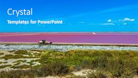  Presentation with sand dunes - Cool new presentation with pink-salt-water-bay-salt backdrop and a gray colored foreground