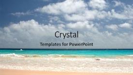  Presentation with pink curveds - Cool new presentation theme with pink sandy beaches of bermuda backdrop and a light blue colored foreground