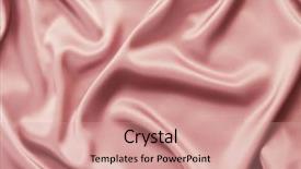  Presentation with satin - Slide deck featuring pink satin or silk background background and a coral colored foreground