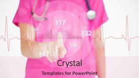  Presentation with scrubs - Presentation theme enhanced with pink scrubs touching red background and a coral colored foreground