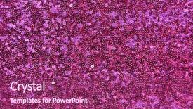  Presentation with sequin - Presentation design enhanced with pink sequin background background and a violet colored foreground