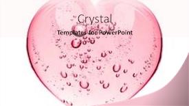  Presentation with serum - PPT theme consisting of pink serum gel heart shape background and a lemonade colored foreground