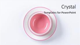  Presentation with pink gold glitter wedding anniversary - Amazing slide set having pink set of empty plate backdrop and a  colored foreground