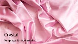  Presentation with dying of fabric - Cool new PPT theme with pink silk - bright satin fabric folded backdrop and a lemonade colored foreground