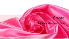  Presentation with pink silk - Presentation theme with pink silk drape isolated background and a red colored foreground