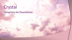  Presentation with pink sky - Colorful slides enhanced with pink sky background with clouds backdrop and a pink colored foreground