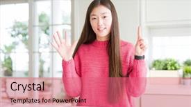  Presentation with abstract beautiful black pink glitter - Slide deck enhanced with pink sweater on white table background and a  colored foreground
