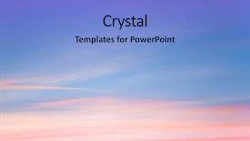  Presentation with dawn - Cool new PPT theme with pink tender dawn backdrop and a light blue colored foreground