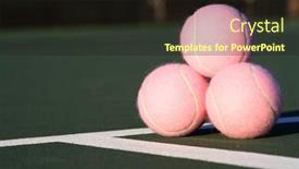  Presentation with pyramid - Cool new PPT layouts with pink tennis ball pyramid backdrop and a wine colored foreground