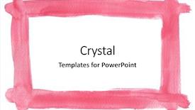  Presentation with watercolor design - Cool new presentation theme with pink texture watercolor background painting backdrop and a white colored foreground