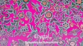  Presentation with thai temple - Slide deck consisting of pink thai chinese traditional paint background and a coral colored foreground