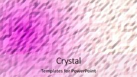  Presentation with triangle mosaic low polygonal abstract - Presentation theme featuring pink triangle - abstract background 3d crumpled surface background and a lavender colored foreground