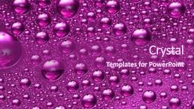  Presentation with drop of water - Theme featuring pink water drop for background background and a  colored foreground