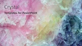  Presentation with blue pink - Presentation theme consisting of pink-yellow-and-blue-fluorite background and a soft green colored foreground