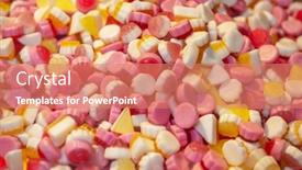  Presentation with pink white - Colorful presentation theme enhanced with pink-yellow-and-white-jelly backdrop and a coral colored foreground