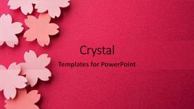 Presentation with cherry blossom - Presentation theme consisting of pinkish - cherry blossom background image cherry background and a red colored foreground