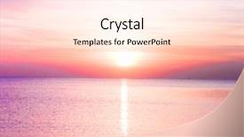  Presentation with sunrise - Amazing presentation theme having pinky sunrise backdrop and a cream colored foreground