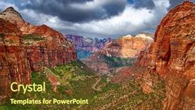  Presentation with amphitheater - Slide set enhanced with pinnacle - amphitheater of east temple seen background and a tawny brown colored foreground