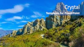  Presentation with maori new zealand native bush - PPT theme having pinnacle - travel to new zealand magnificent background and a teal colored foreground