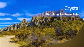  Presentation with new zealand silver fern black - Beautiful slide deck featuring pinnacle - travel to new zealand picturesque backdrop and a cobalt blue colored foreground