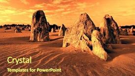  Presentation with western - Presentation design featuring pinnacles - numbung national park western background and a tawny brown colored foreground