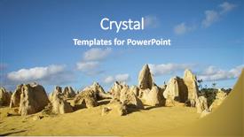  Presentation with desert - Audience pleasing presentation theme consisting of pinnacles desert - numbung national park backdrop and a teal colored foreground